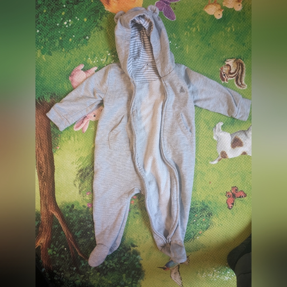 GAP Gray Hooded Kids One Piece